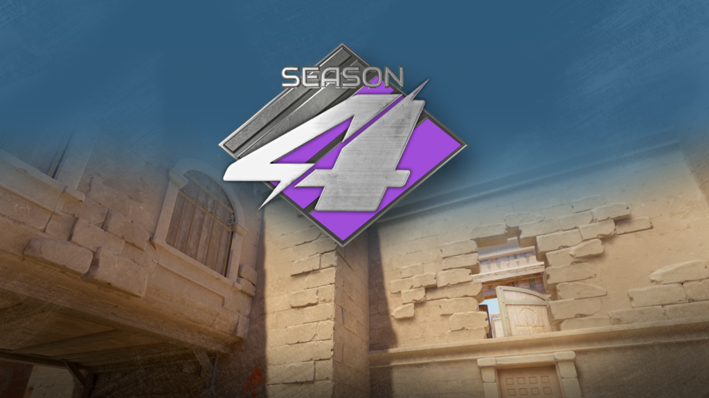 The season 4 logo - to depict the most played CS2 maps in Season 4