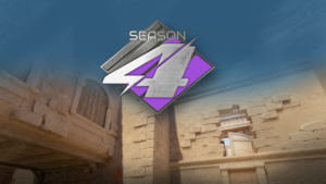 The season 4 logo - to depict the most played CS2 maps in Season 4