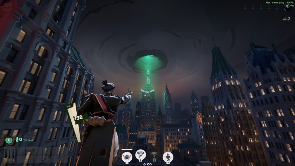 Inside the Cursed Apple: Deadlock player count and the Deadlock game state - Pley.gg Maelstrom - a cataclysmic event hovering over a building in the Cursed apple in the Deadlock game