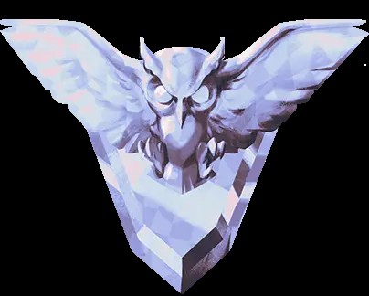 Oracle rank badge, a diamond owl