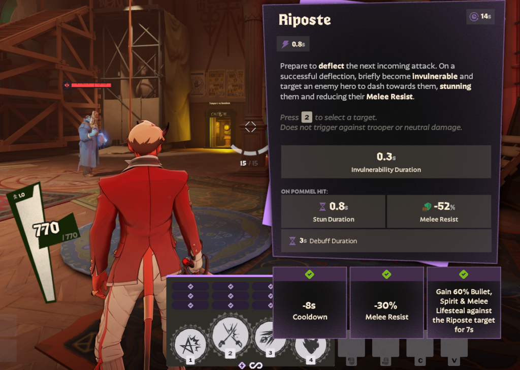 Deadlock patch notes bring a Ranked mode and hero changes - Pley.gg Apollo's Riposte spell statistics