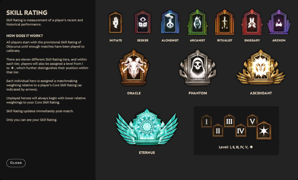 old Deadlock ranks - before the new change