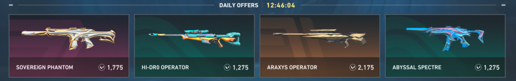 in-game valorant shop