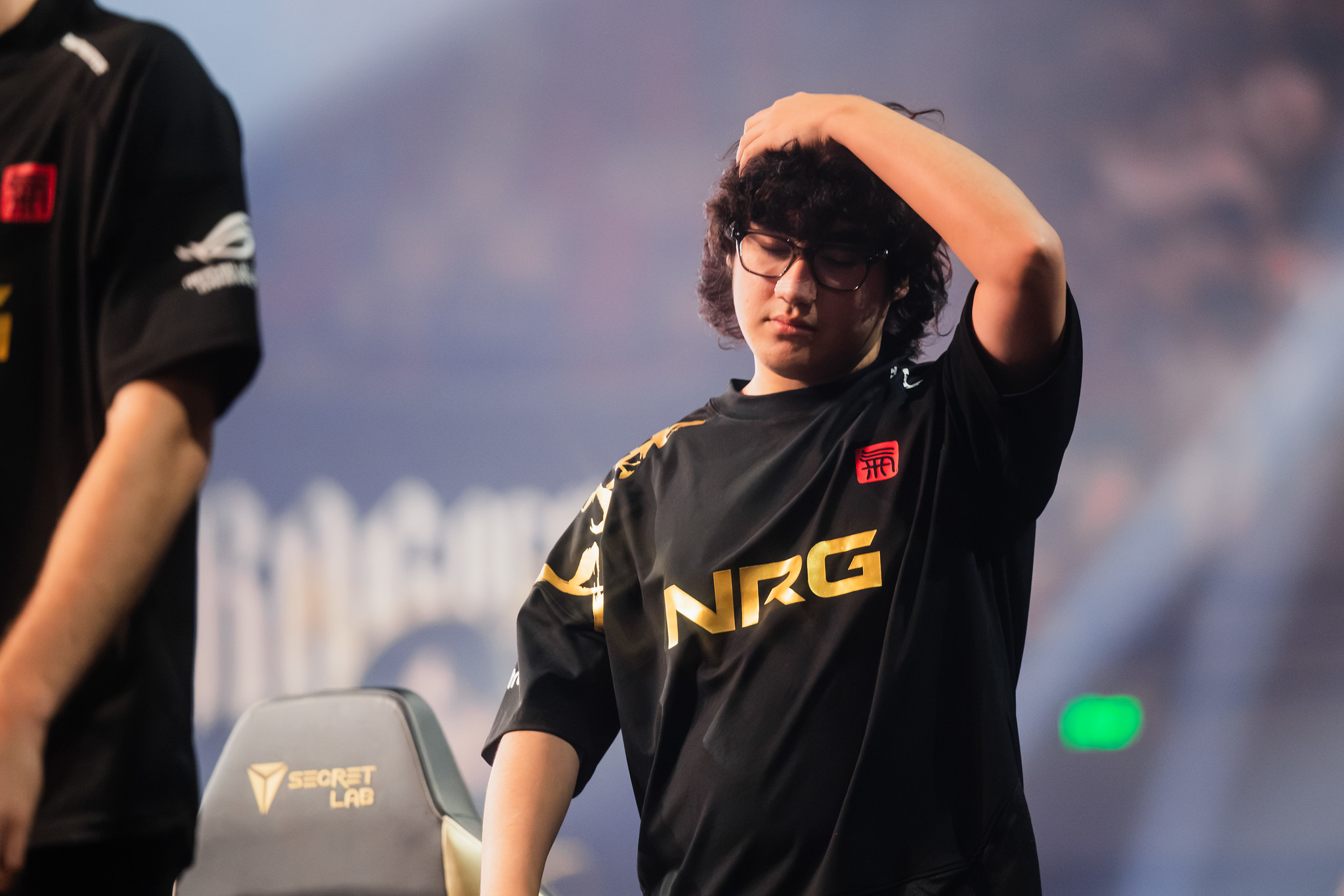 keiko of NRG reacts onstage during VALORANT Champions Shanghai Playoffs Day 5 at Jing’an Sports Center on October 10, 2026 in Shanghai, China (Photo by Colin Young-Wolff/Riot Games)