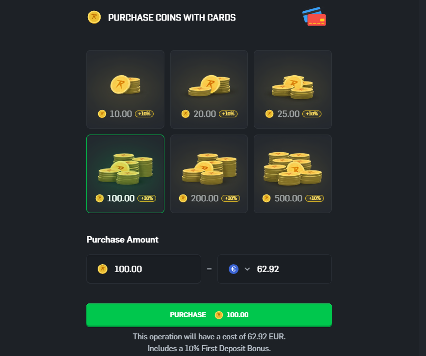 CSGORoll value