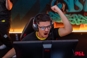 Italo "ksloks" Meinberg celebrates with ODDIK at PGL Astana 2025