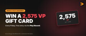 Weekly Pley giveaway: win a 2,575 VP gift card