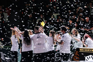 Team Liquid Brazil lift the trophy at the 2025 VALORANT Game Changers Championship in Seoul