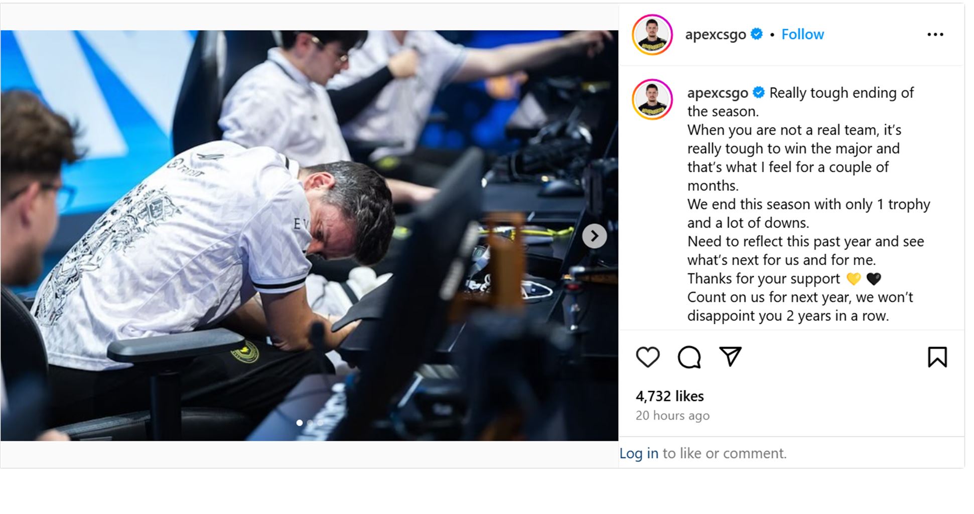 apEX: Need to reflect this past year and see what's next for us and for me - Pley.gg