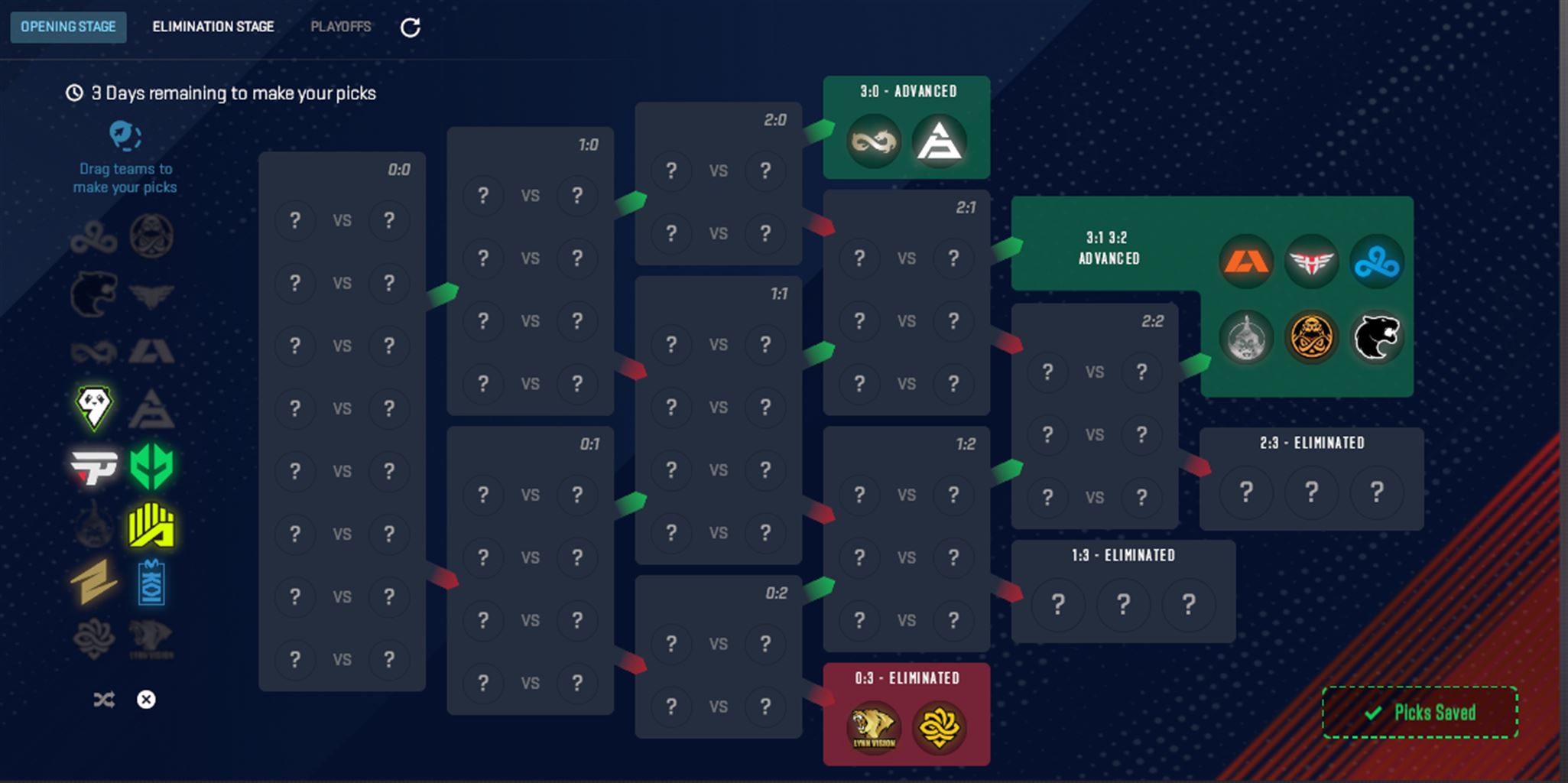 [Updated] PGL Copenhagen Major Opening Stage Pick’em - Pley.gg