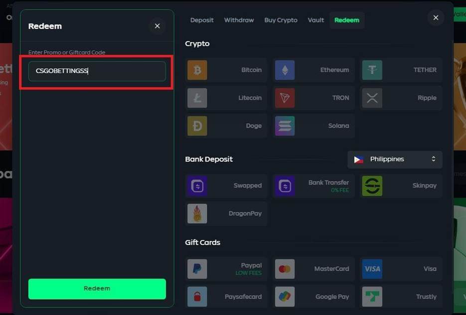 Gamdom Promo Code “CSGOBETTINGSS” - No Deposit Bonus & Free Spins - Pley.gg