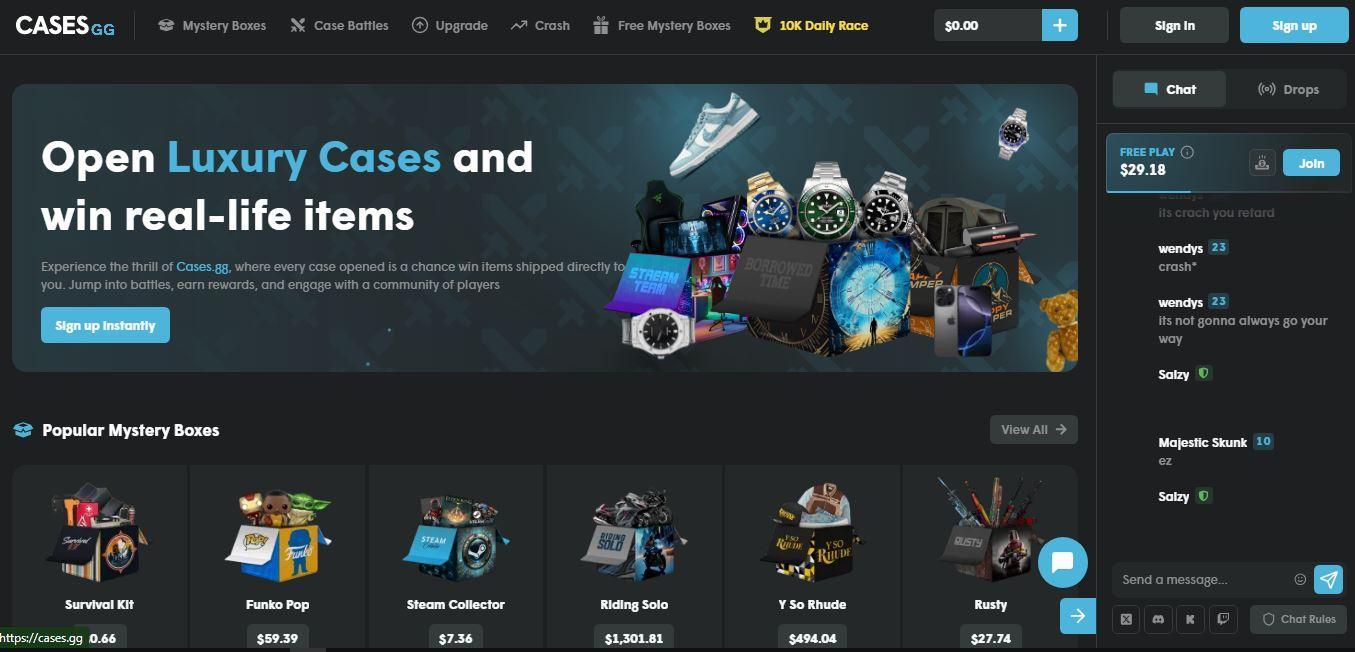 Cases.gg Promotional Code "CSGOBETTINGS" with Affiliate Bonus - Pley.gg Cases.gg Promotional Code "CSGOBETTINGS" with Affiliate Bonus - Pley.gg