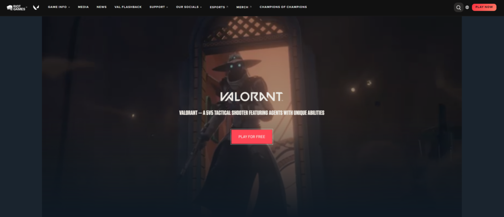 Official Valorant download page