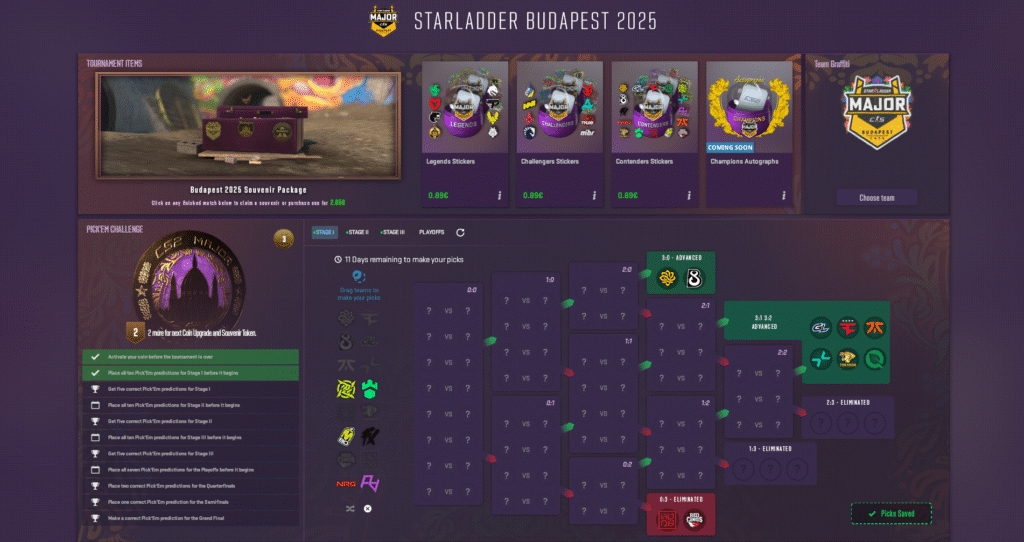 Budapest Major 2025 Pick’em Guide - Stage 1 Predictions - Pley.gg