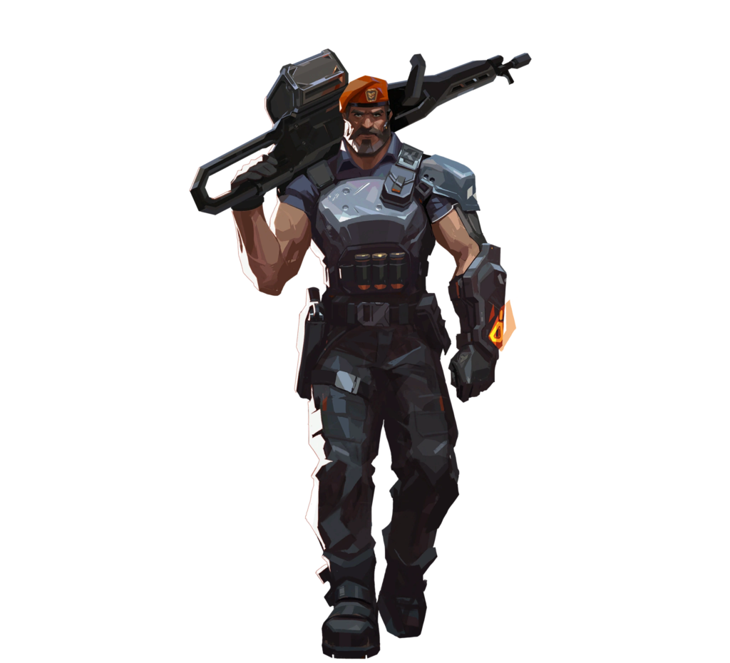 Brimstone Valorant guide: Mastering the tactical commander - Pley.gg Brimstone Valorant official artwork